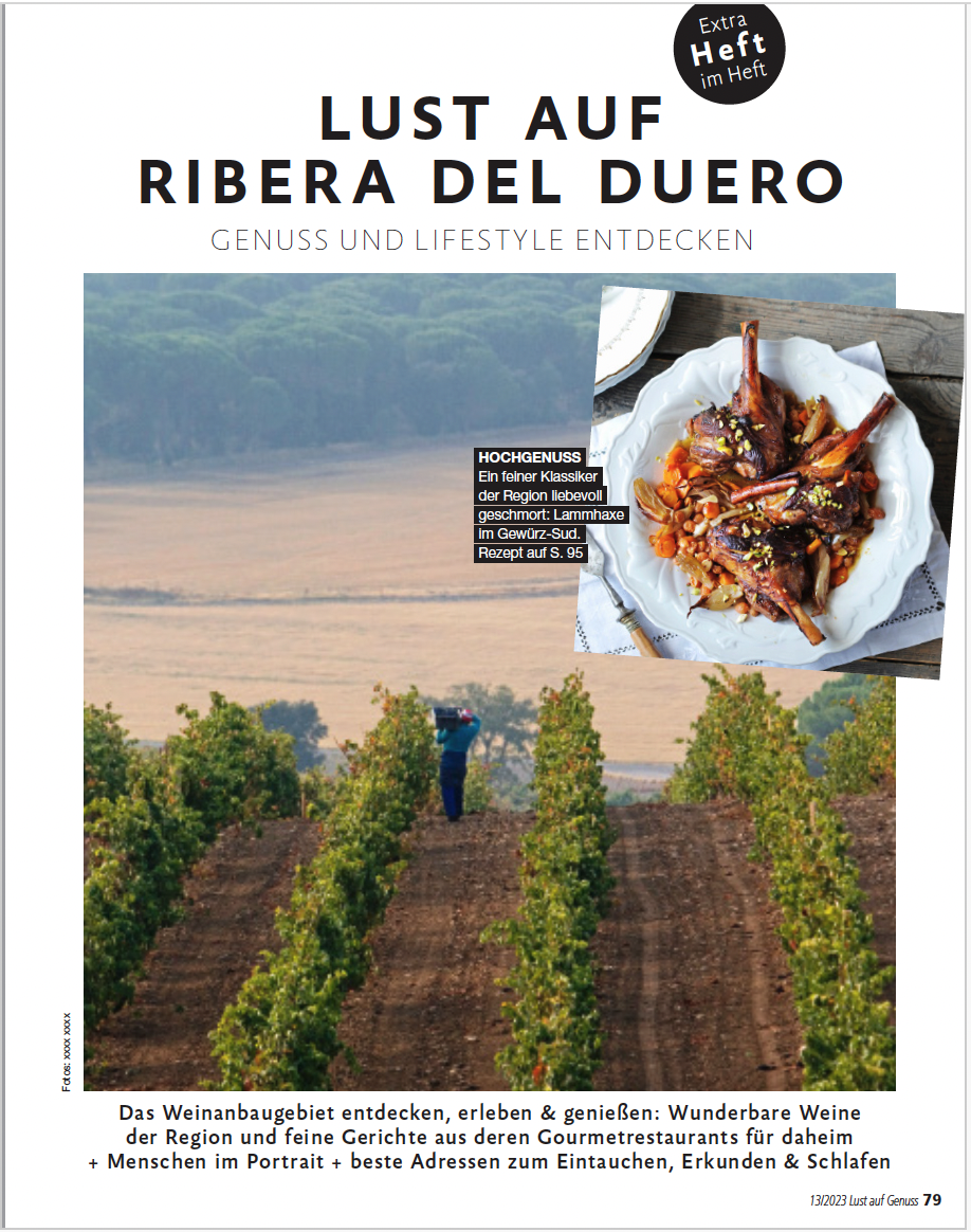 Ribera del Duero Lust auf Genuss
