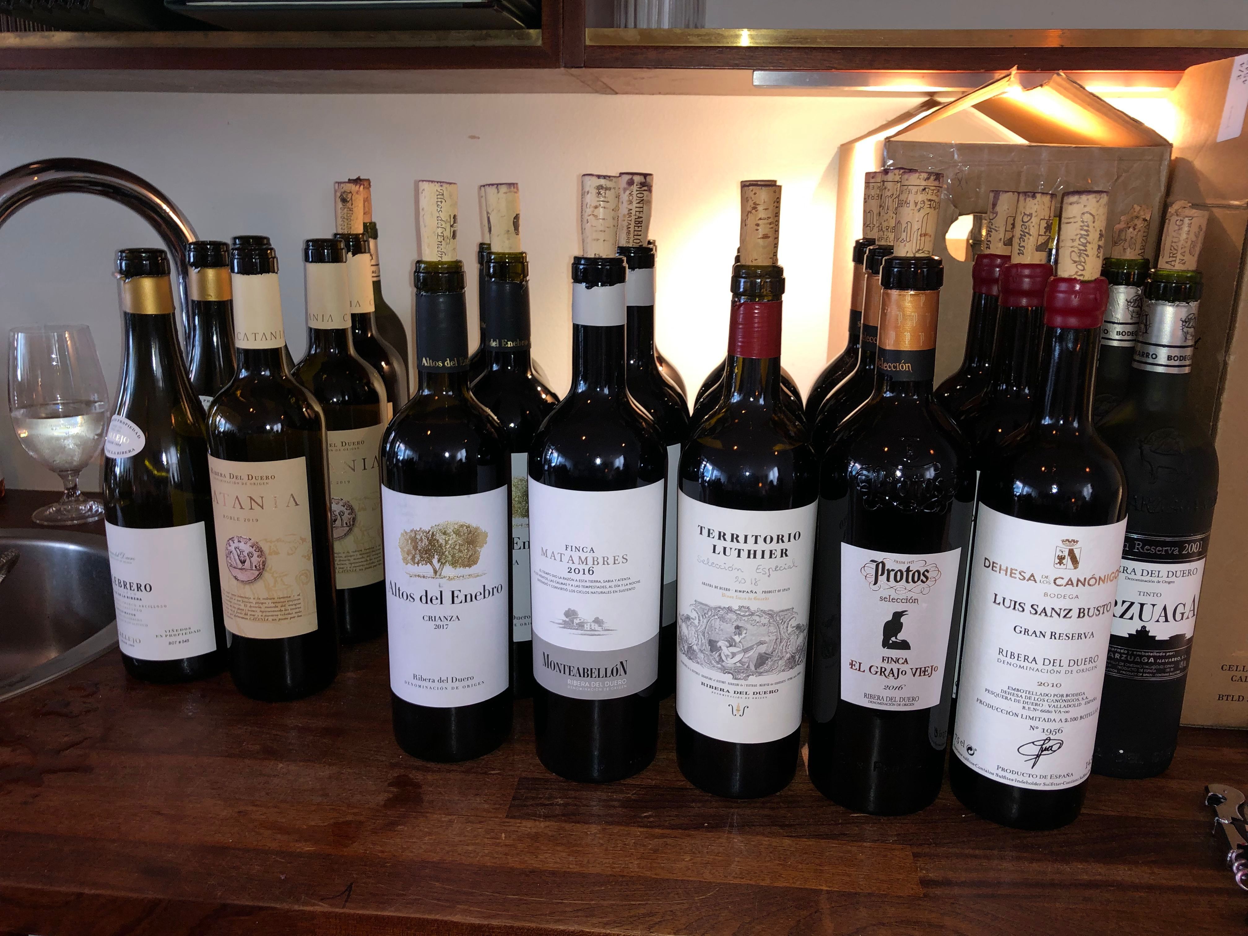 Wines from the event