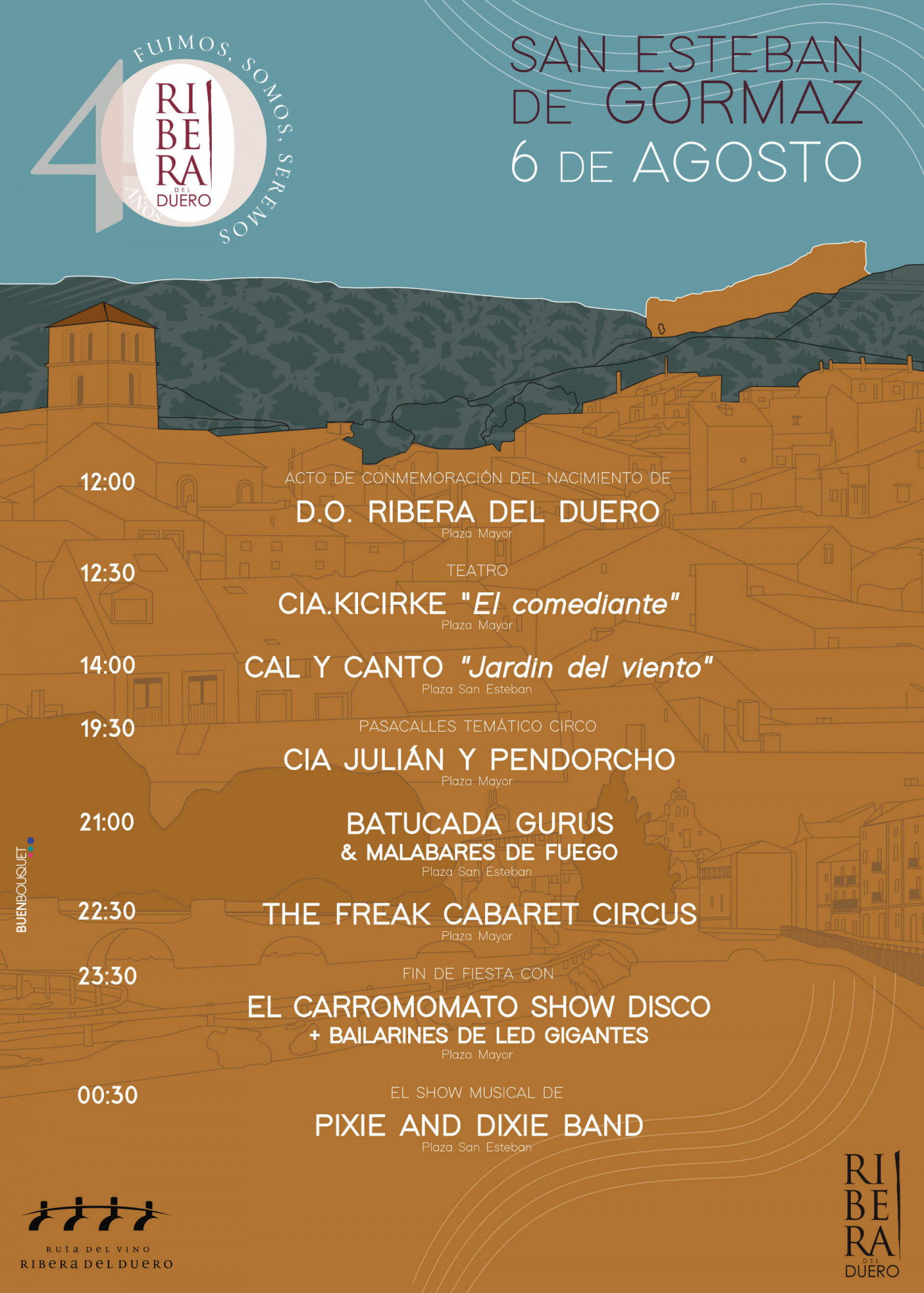 Cartel San Esteban de Gormaz horarios