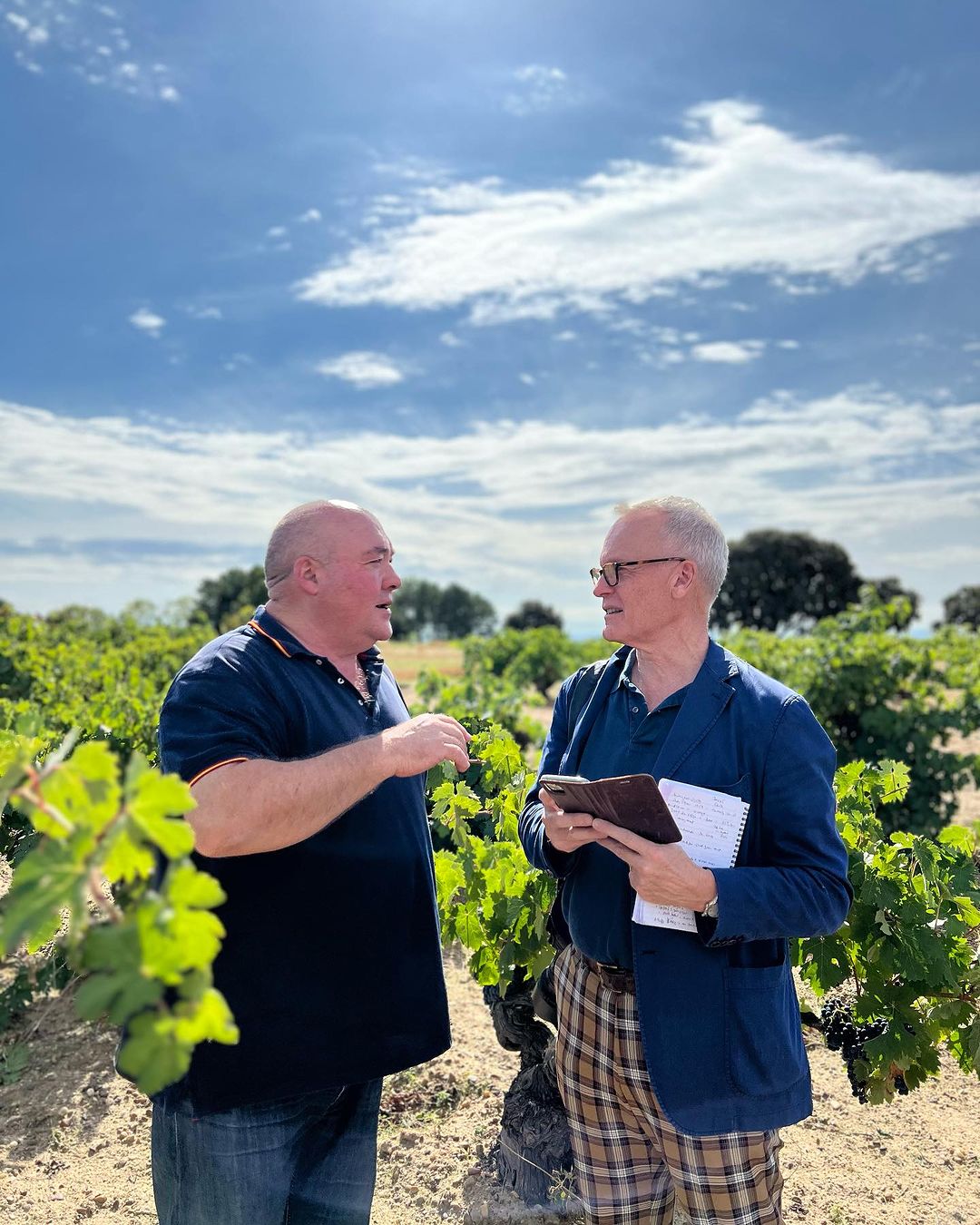 Tim Atkin MW visits a vineyard in Ribera del Duero 