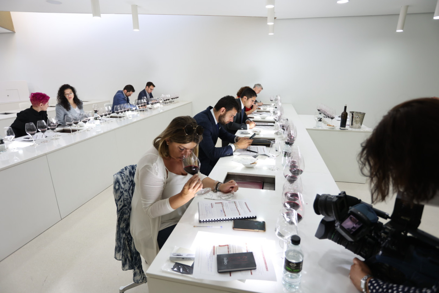 Tasting Ribera del Duero wines by the Comité Excepcional de Calificación.